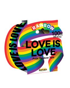 Love Is Love Rainbow Style Caution Party Tape