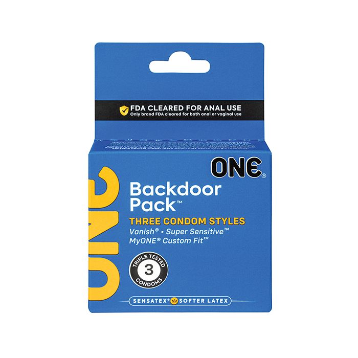 One Backdoor Pack Custom Fit Condoms - Pack of 3