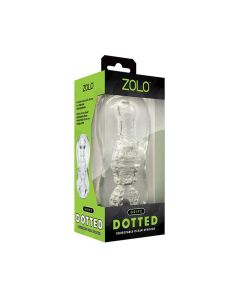 ZOLO Gripz Dotted Stroker - Clear