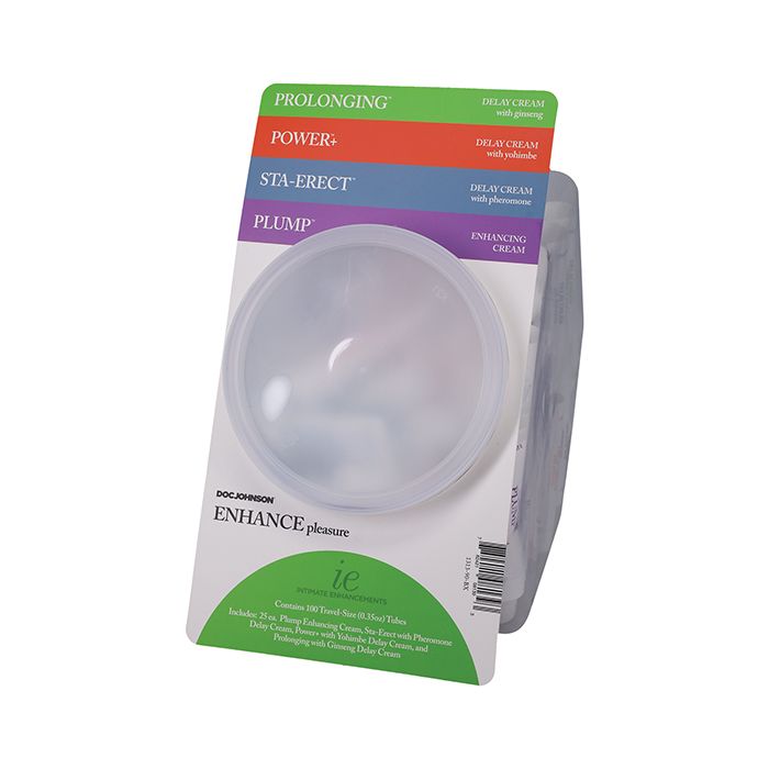 Intimate Enhancements Enhance Pleasure Display - .35 oz Tube Bowl of 100