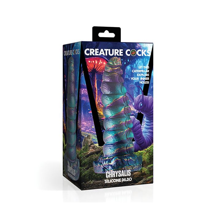 Creature Cocks Chrysalis Silicone Dildo - Multi Colors